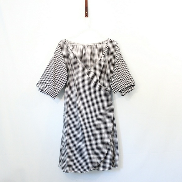 Venice Wrap Dress in Gingham - Picture 2 of 5